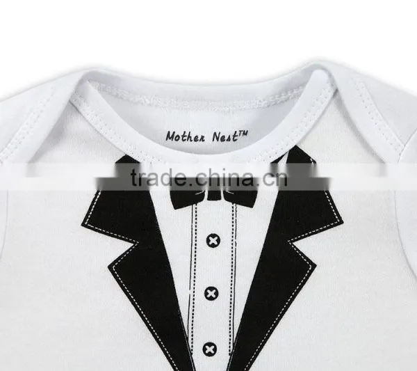 OEM Logo 100% Cotton White Baby Boy Rompers Baby Long Sleeve Jumpsuit Bodysuit Newborn Sleep Gown photo-5