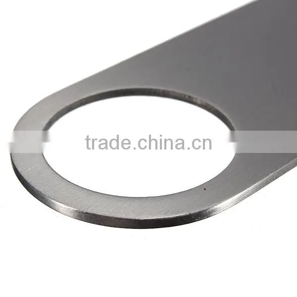 Large Flat Stainless Steel Beer Bottle Cap Bar Blade Opener Tool Business Card Beer Openers Multi-function Bottle Opener photo-2