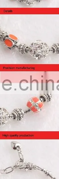 17-21cm Silver Plated Snake Chain Lobster Clasp European Fashion Bracelet BL1003 photo-5