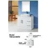 High Glossy White Mdf Bathroom Cabinet