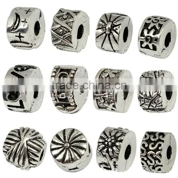 2015 Mixed and Mingle Silver Antique Clip Lock Spacer Stopper Bead f/ European Charm Bracelet photo-2