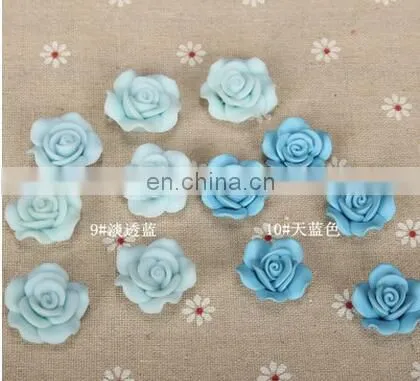 26125 23mm Fashion Cartoon Polymer Clay Flower Beads photo-2