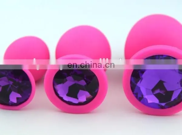 2015 Hot Selling Pink Color Silicone Anal Butt Plug, Sex Butt Plug Toys photo-5