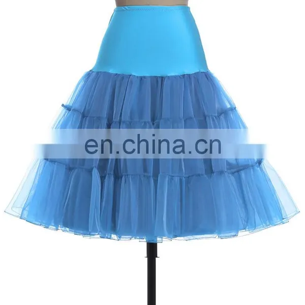 Grace Karin Sky BlueTutu Petticoat Underskirt Crinoline Skirt For Wedding Vintage Dress CL008922-14 photo-3