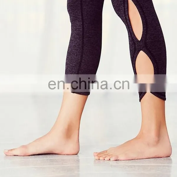 Yihao 2015 Elastic Waistband High Quality Ladies Yoga Legging Designs Wholesale Custome Make New Design Leggings photo-5
