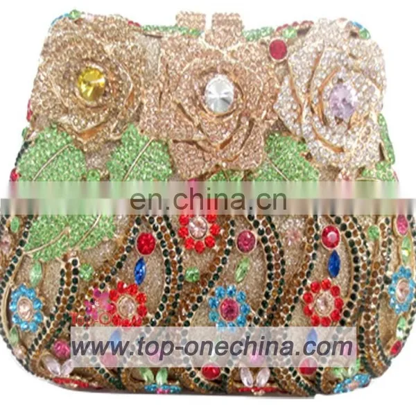 2015 Fashion Crystal Rhinestone Clutch Evening Bag Clutch Bag Handmade Women Bag