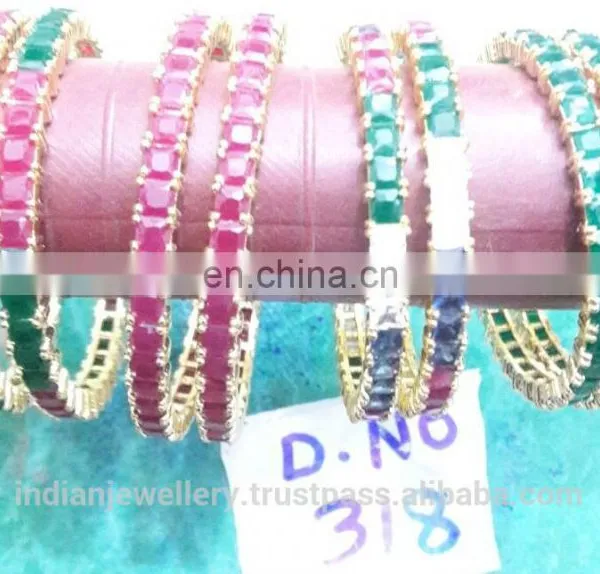 cz Stone Jewelry Bangles Exporter, Bridal Zircon Bangle Manufacturer photo-5