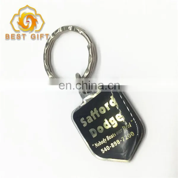 Souvenir Customized Epoxy Design Metal Keychain photo-3