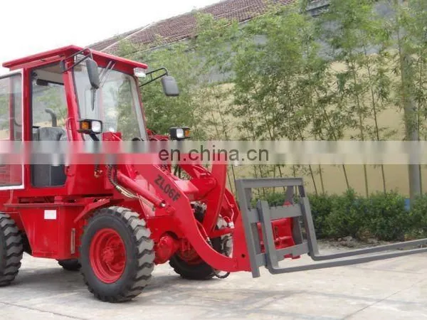 0.6ton 4x4WD Front Mini Agriculture Steering Mini Wheel Loader With CE Approved, Quickhitch photo-2