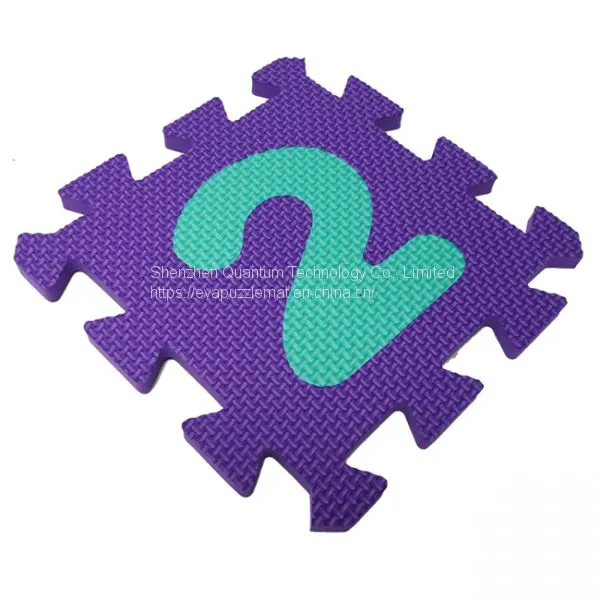 QT MAT Non-toxic Odorless 10in x 10in Baby EVA Numbers Puzzle Foam Play Mat photo-2