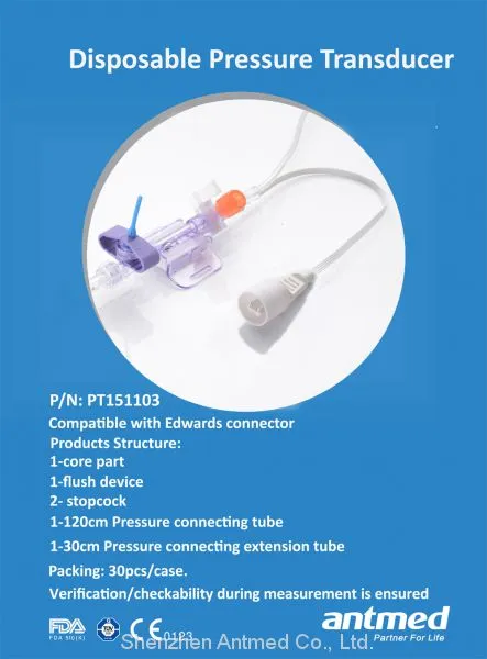 Edwards Truwave Pressure Monitoring Set， IBP Transducer