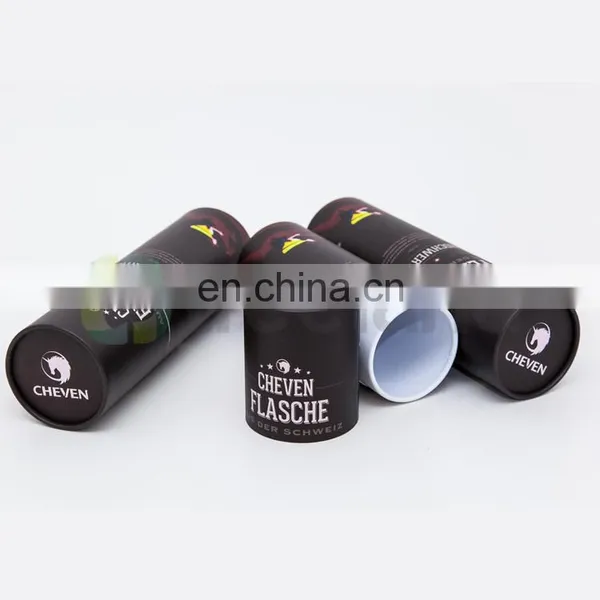 Printed Round Facial Tissue Boxes Paper Skin Care Jar Boxes Black Round Paper Case photo-2
