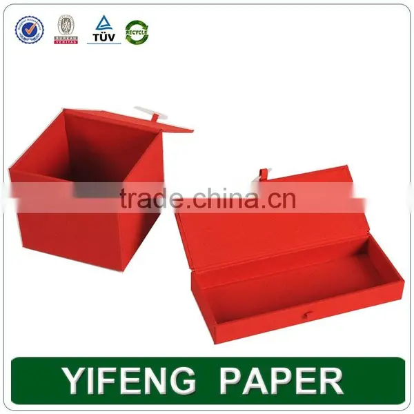 Supply Red Small Gift Box,wedding Box,food Box photo-3