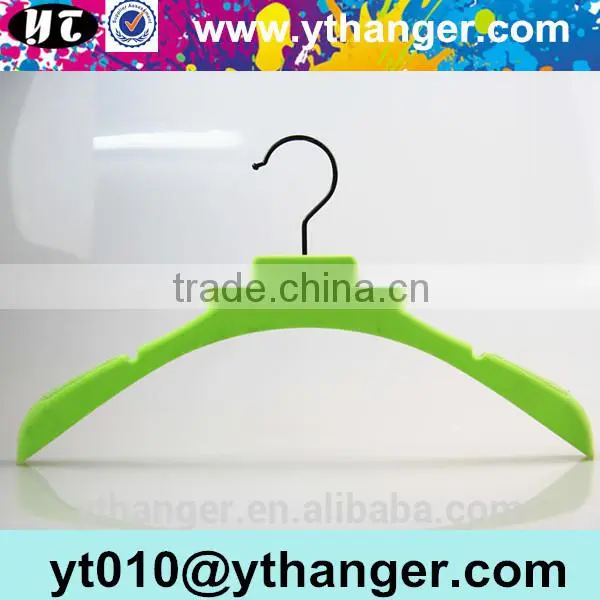 YY0466 Your Own Brand Clothing Velvet Hanger Color Velvet Dress Hanger With Clips photo-4