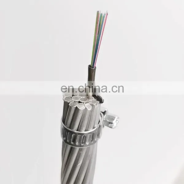 Uni-tube Opgw Single Mode Overhead Ground Wire Fiber Optic Cable G652d Communication 24 Core 2-6km Per Drum Aluminum Opgw-uni photo-2