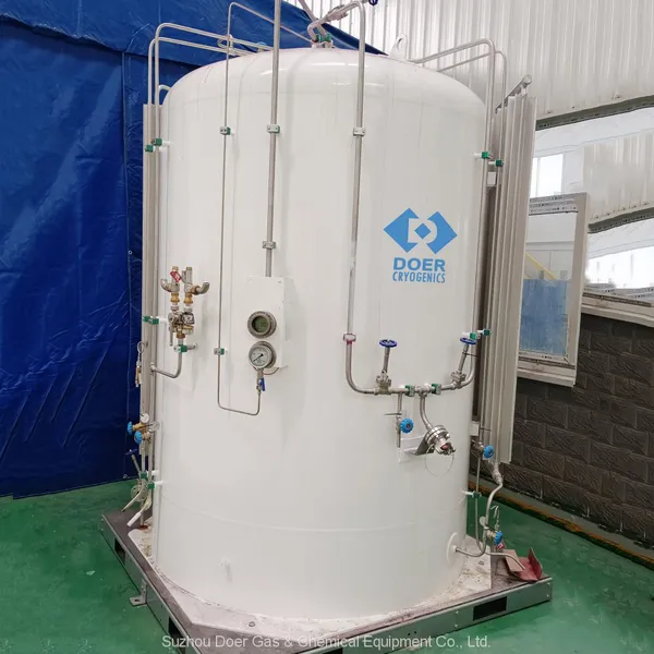 Microbulk Storage Tank 2-7.5 m3 for LNG, LOX, LIN, LAR, LCO2, LN2O, LNH3...
