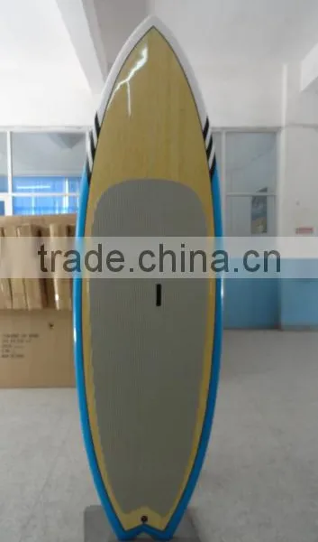 FISH TAIL DECK BAMBOO STAND UP PADDLE FISH SUP BOARD BAMBOO photo-5