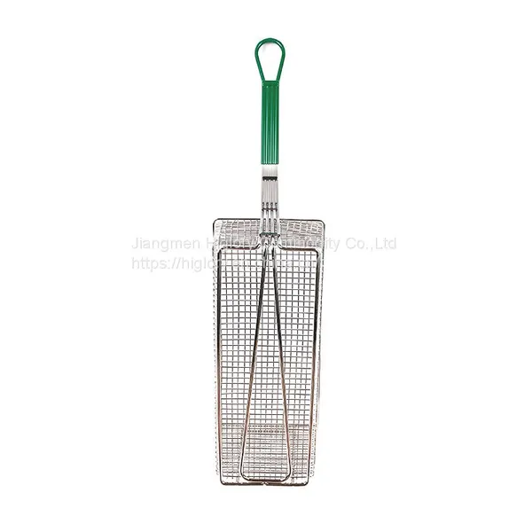 Hotel Kitchen Non-stick Rectangle Commercial Iron Fryer Basket French Fries Wire Mesh Deep Fry Basket photo-2