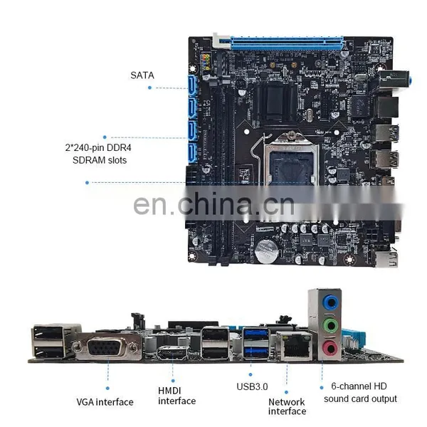 Factory Hot Selling LGA1151 DDR4 Motherboard H110 Support i7 Processor photo-4