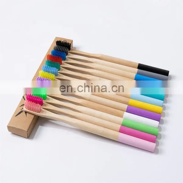 New Products Eco Friendly Round Handle Bamboo Toothbrush Manufacturer photo-2