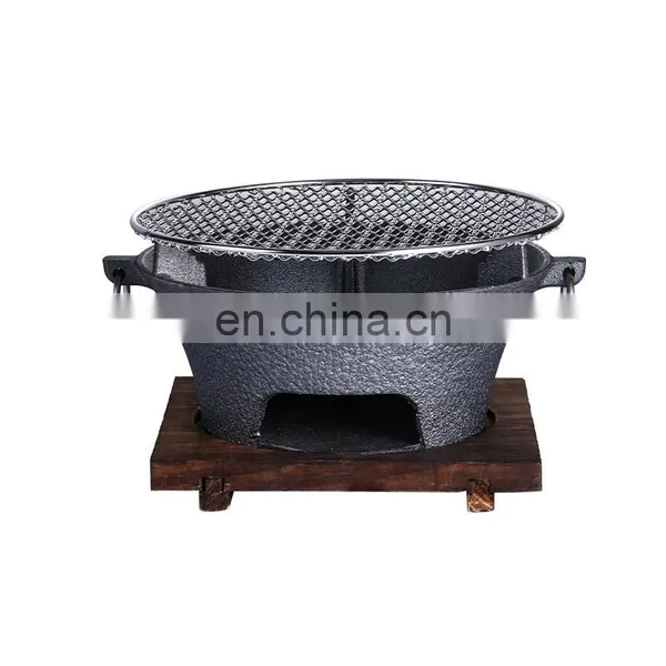 Korean Outdoor Camping Cooking Cast Iron BBQ Stove photo-5
