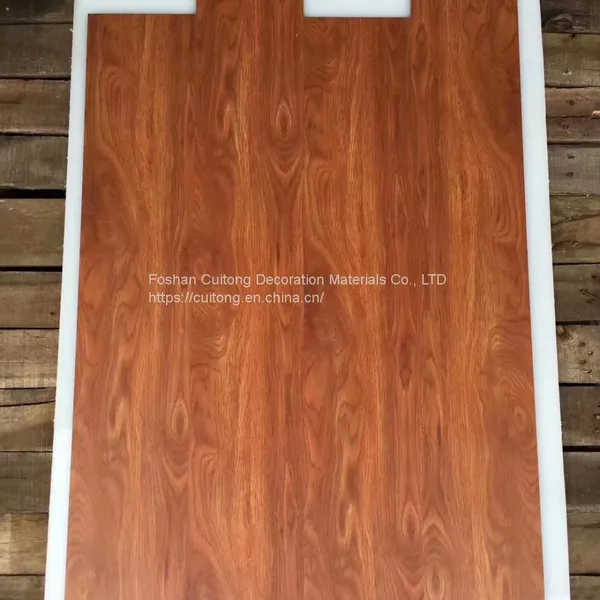 Imitation Wood Grain PVC Stone Plastic Floor Manufacturer Guangdong Wholesale LVT Sheet Floor Waterproof and Flame Retardant Office Floor Glue photo-5