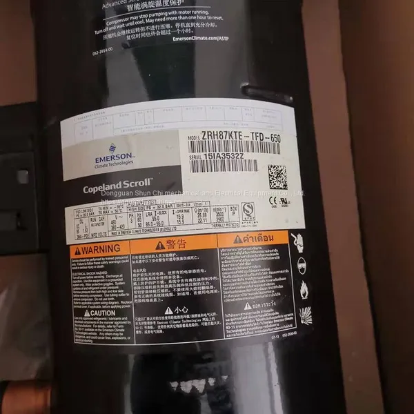 COPELAND Air Conditioning Compressor ZRHV72KJE-TFD-650 ZRH87KTE-TFD-502 ZRH87KTE-TFD-650 photo-3