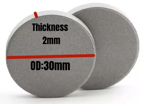 20um 316L Microporous Stainless Steel Filter Disc Air Diffusion Stone Porous Stainless Steel Filter Fine Bubbles photo-2