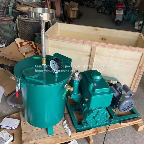 Agate stone injection processing equipment, 2.2KW turquoise vacuum pump, with the use of vacuum gluing barel