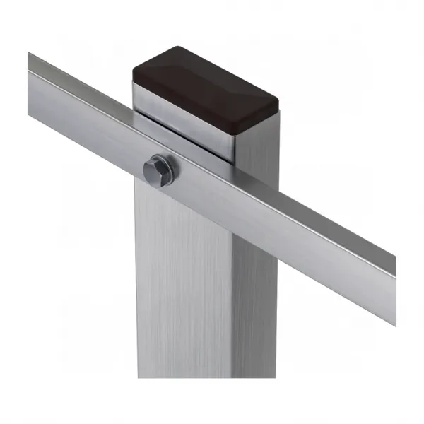 50mm 25mm Rectangular Hole Plug Pyramid Black Railing Stainless Rectangular Steel Cap photo-5