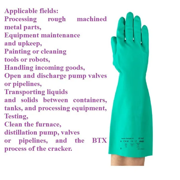 Reinforced Nitrile Chemical Resistant Gloves Can be Reused photo-3