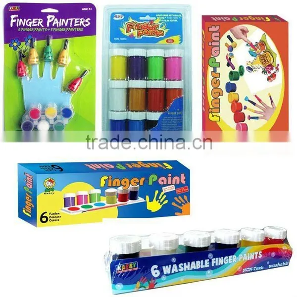 Four Colors Hot Item Non-toxic Finger Paint Set With Blister Packing photo-2