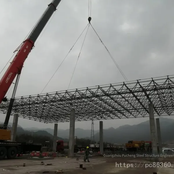 Membrane Structure Canopies for Overseas Toll Stations, Processing and Shipping of Steel Structure Canopies for Foreign Trade Gas Stations, Spherical Grid Structure Roofs for Factories and Basketball Courts photo-4