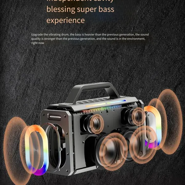 200w Outdoor Ktv Bluetooth Speaker, King Kong 3rd Generation Subwoofer, High-power for Square Dancing photo-2
