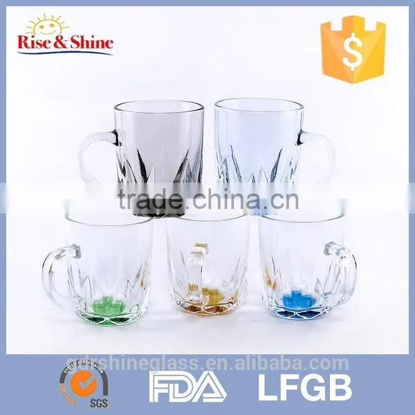 Hot Sale 350ml Flat Bottom Wine Goblet Glass Juice Machines