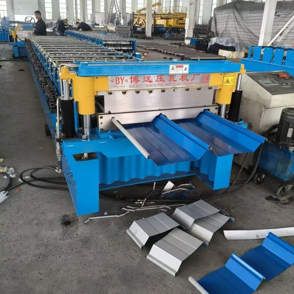 Vertical Seam Roof Panel Forming Machine, Locking Roof Plate Machine photo-5