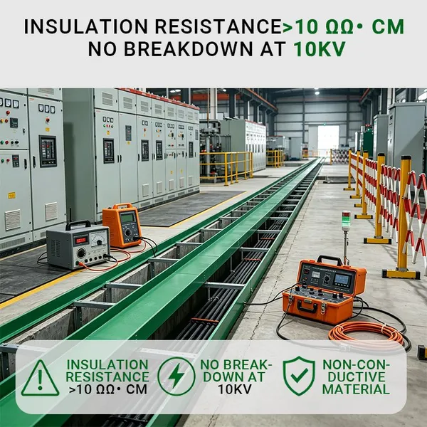 High Strength Integral Molding FRP Cable Tray Seamless Fiberglass Tray for Municipal Engineering