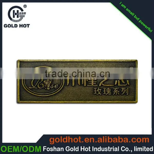New Product China Supplier Metal Sticker Labels,metal Name Tag for Wood Plate photo-4