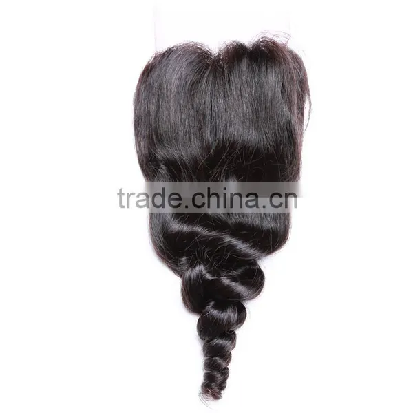 Cheap Brazilian Virgin Human Hair 4X4 Natural Part Lace Closure With Baby Hair Quality Choice photo-2