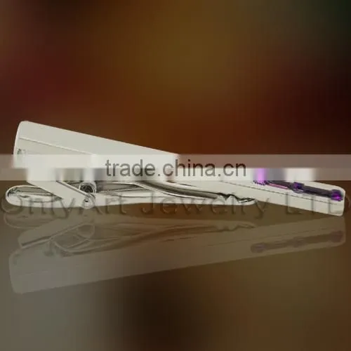 Best Choice Custom Simple Design Blank Elegant Metal Tie Bar Clip photo-4