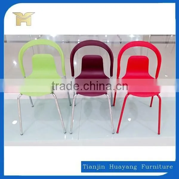 Outdoor Armless Plastic Stacking Chair Cheap Chairs HYH-9122 photo-6