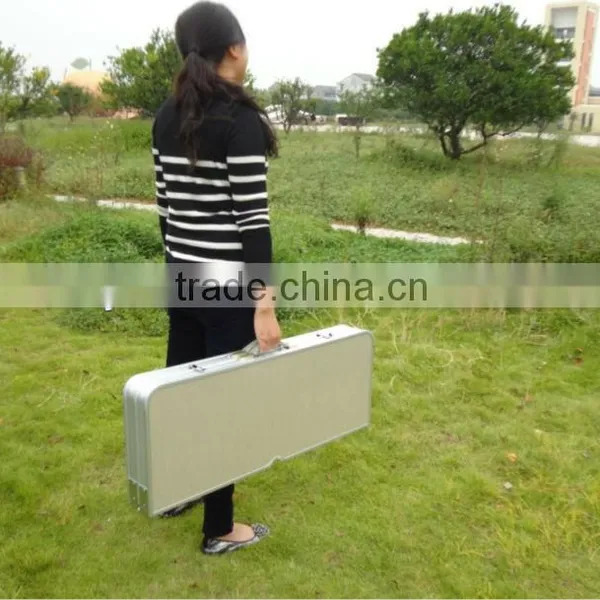 MDF Top Folding Aluminum Picnic Table Foldable Table and Chairs photo-3