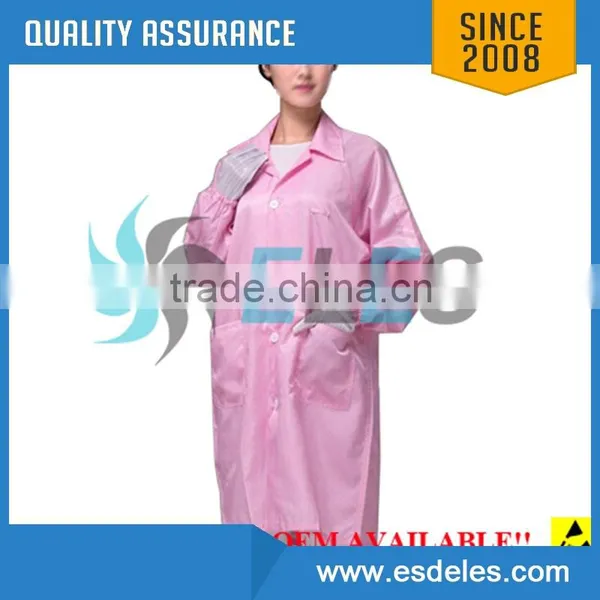Customization Available 5mm Grid Cleanroom Antistatic ESD Garment photo-6
