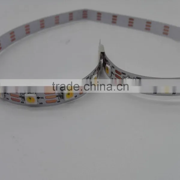 Addressable White Led Strip SK6812/ Ws2812, 10 Pixels/m Digital Pixel LED Strip Light DMX512