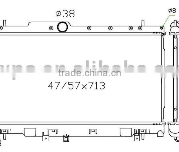 Aluminum Radiator(suitable For: Legacy 98- DPI: 2450 MT)