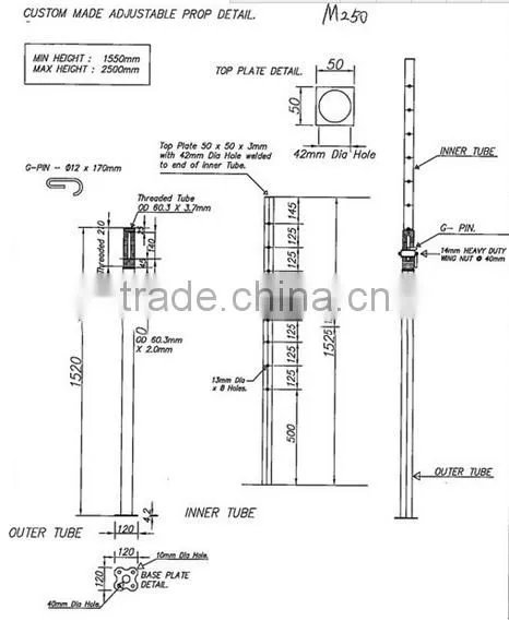 Adjustable Vertical Pipe Support/steel Props for Sale photo-5