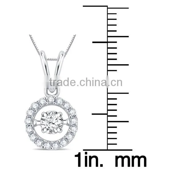 China Wholesale Sterling Silver White Cubic Zirconia Dancing Diamond Jewelry Set photo-2