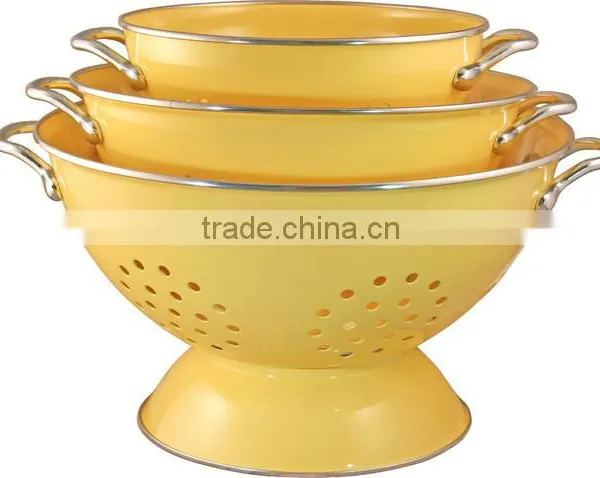 Colander, Enamel Colander, Decorative Colander