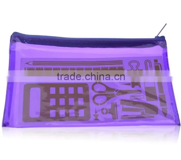 Hot Selling Clear PVC Pencil Packing Bag With Zipper photo-2