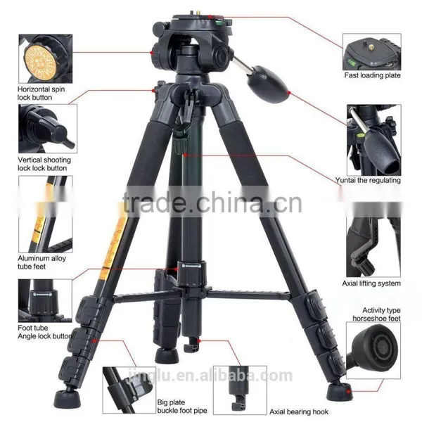 Q-111 Professional Stylish Camera Tripod &Ball Head for DSLR Camera photo-4